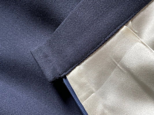 Inside the Construction of the Midnight Blue Wool Skirt