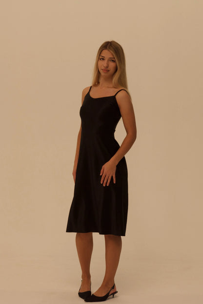 Black Silk Slip