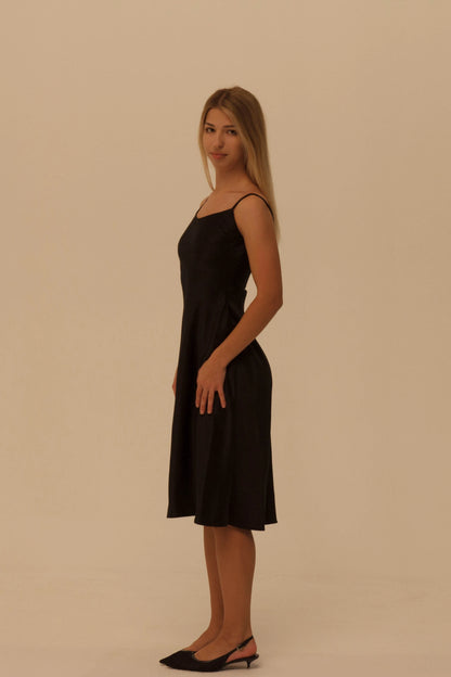 Black Silk Slip