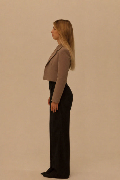 Cropped Wool Jacket