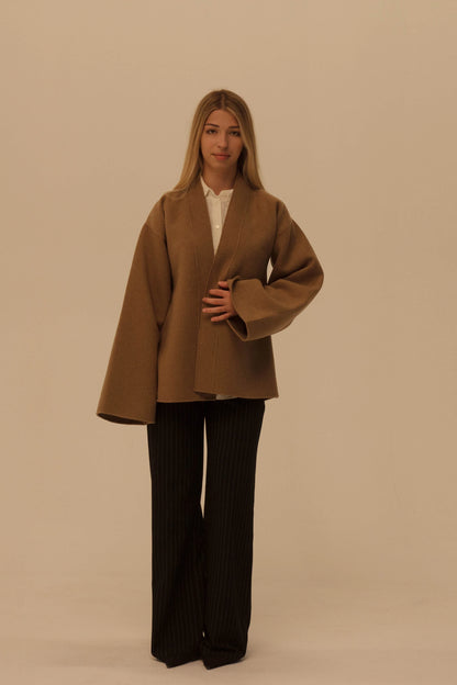 Wrap Cashmere Coat