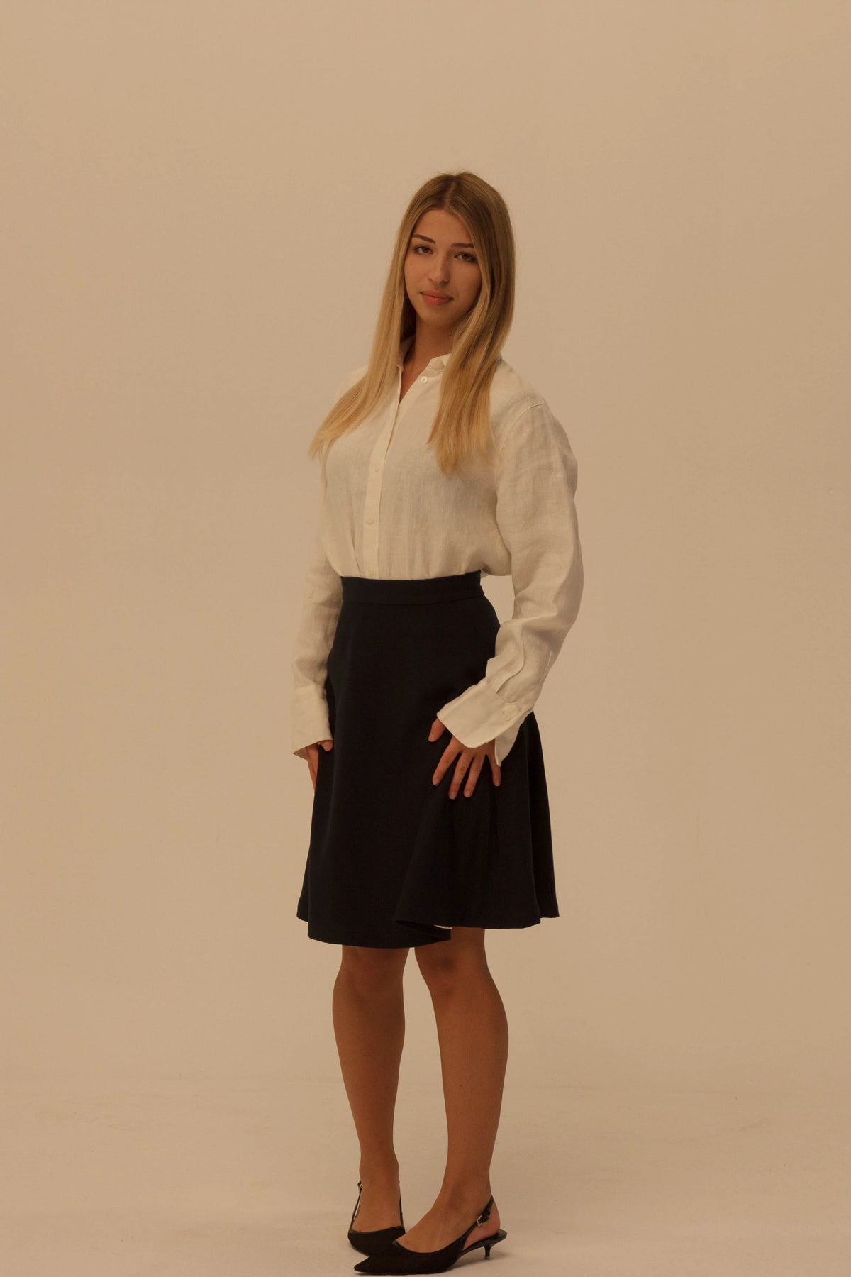 Midnight Wool Skirt