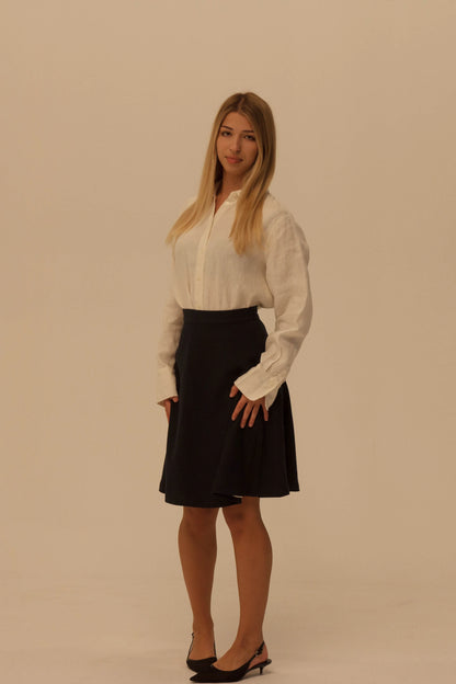Midnight Wool Skirt