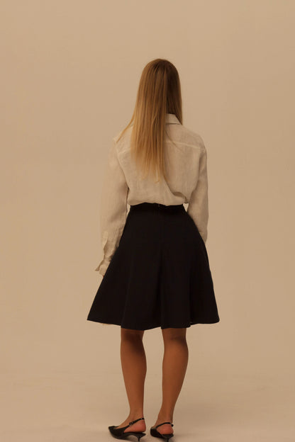 Midnight Wool Skirt