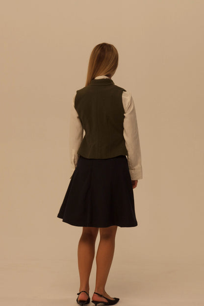Olive Wool Vest