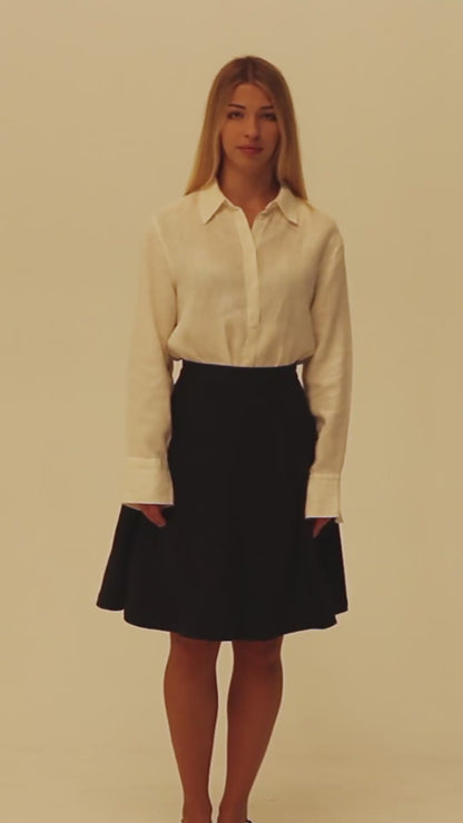 Midnight Wool Skirt