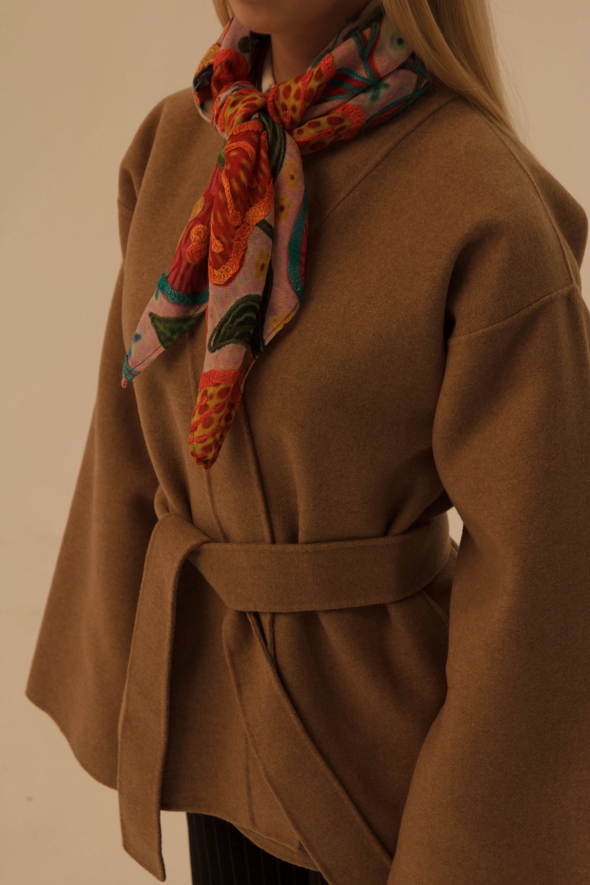 Floral Silk-Cashmere Scarf